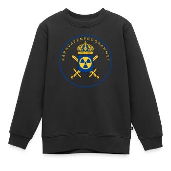 Le programme suédois d’armement nucléaire - Sweat Premium enfant bio - noir - Devant - AI Model Kid Female (0cm)
