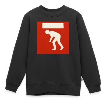 Passen Sie auf Ihren Kopf auf - Kinder Premium Organic Sweatshirt - Schwarz - Vorne - AI Model Kid Female (0cm)