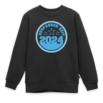 Busfahrer 2024 - Kinder Premium Organic Sweatshirt - Schwarz - Vorne - AI Model Kid Female (0cm)