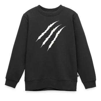 krallen - Kinder Premium Organic Sweatshirt - Schwarz - Vorne - AI Model Kid Female (0cm)