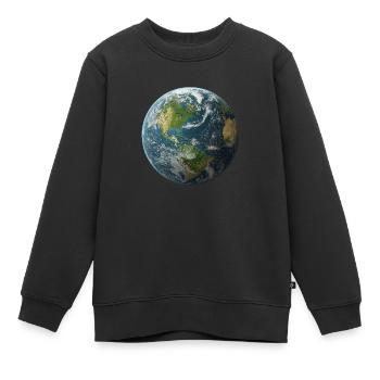 Terre - Sweat Premium enfant bio - noir - Devant - AI Model Kid Female (0cm)