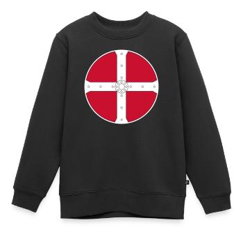 Wikinger - Kinder Premium Organic Sweatshirt - Schwarz - Vorne - AI Model Kid Female (0cm)