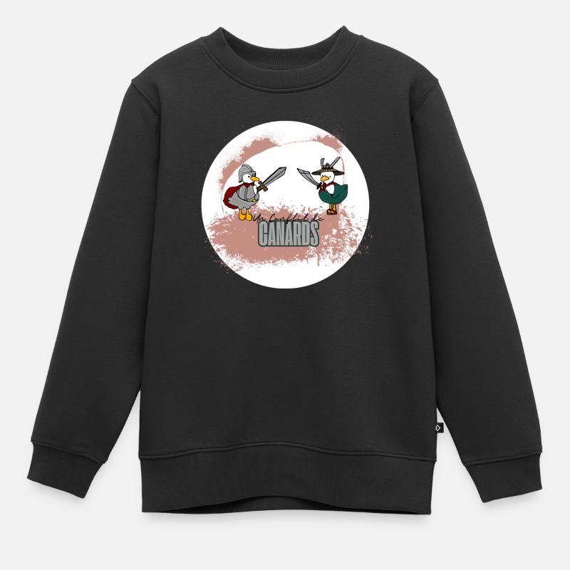 Conflit de canard - Sweat Premium enfant bio - noir