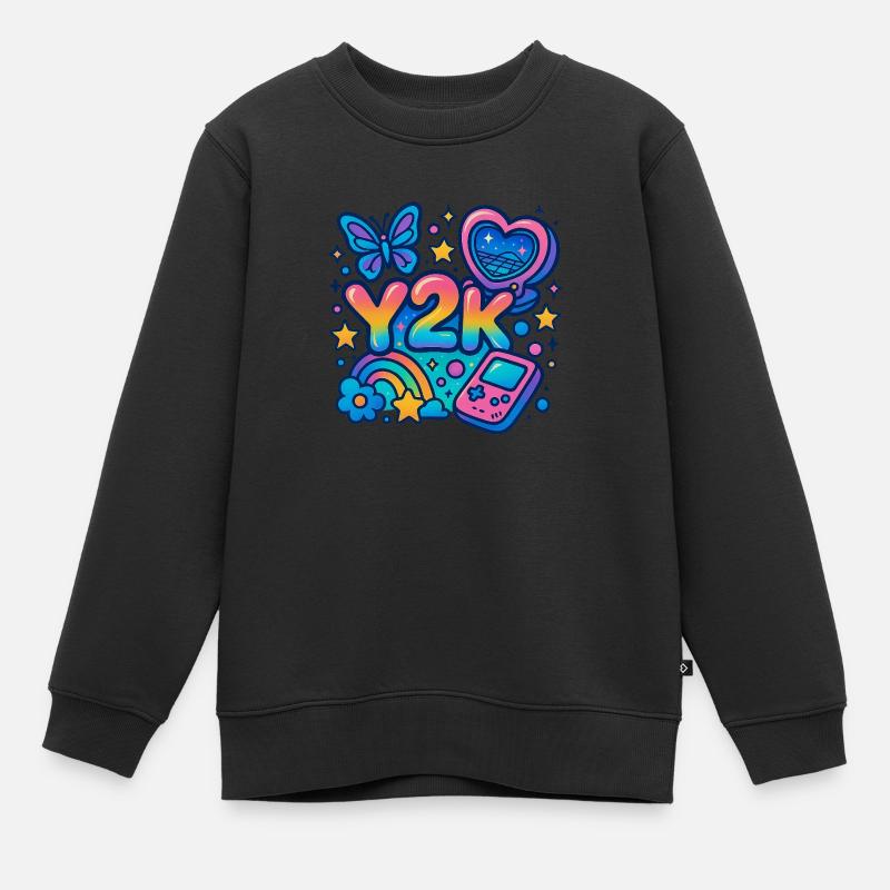 Y2K - Sweat Premium enfant bio - noir