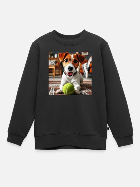 Luke joue le ballon pour changer - Sweat Premium enfant bio - noir