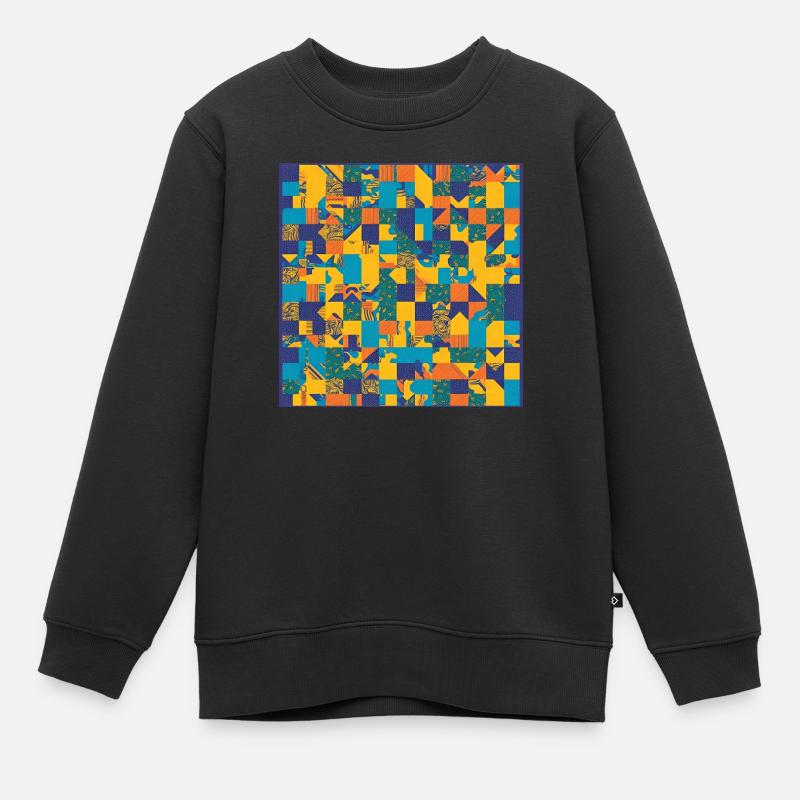 QEDSW - Sweat Premium enfant bio - noir