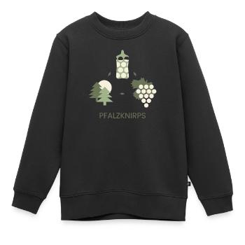 Pfalzknirps in Grün - Kinder Premium Organic Sweatshirt - Schwarz - Vorne - AI Model Kid Female (0cm)