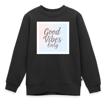 EY Only 2022 - Sweat Premium enfant bio - noir - Devant - AI Model Kid Female (0cm)