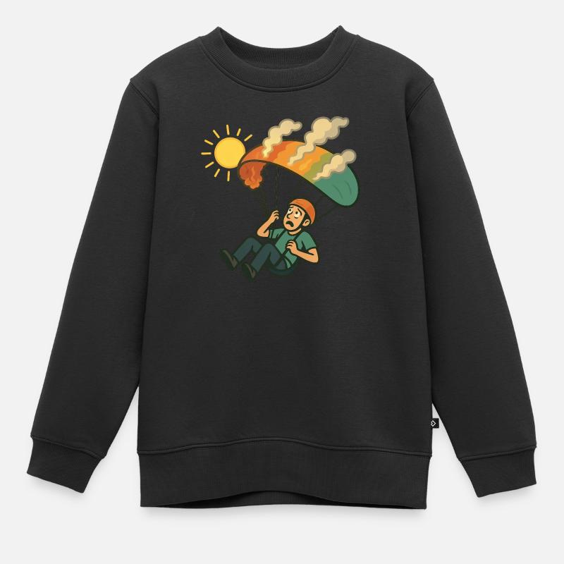 Icare - Sweat Premium enfant bio - noir