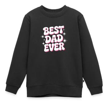 Bester Vater aller Zeiten - Kinder Premium Organic Sweatshirt - Schwarz - Vorne - AI Model Kid Female (0cm)