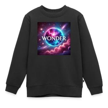 SE DEMANDER - Sweat Premium enfant bio - noir - Devant - AI Model Kid Female (0cm)
