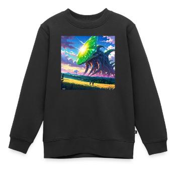 Leonardo Anime XL - Kinder Premium Organic Sweatshirt - Schwarz - Vorne - AI Model Kid Female (0cm)