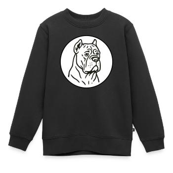 Cane Corso - Kinder Premium Organic Sweatshirt - Schwarz - Vorne - AI Model Kid Female (0cm)