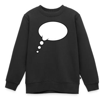 Denkblase Design - Kinder Premium Organic Sweatshirt - Schwarz - Vorne - AI Model Kid Female (0cm)