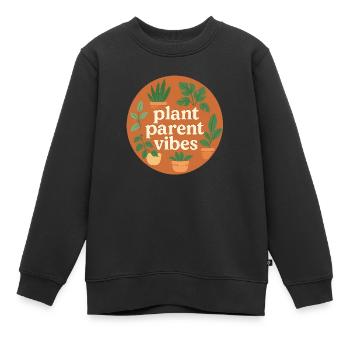 ChatGPT Image Jun 17 2025 02 46 43 PM - Kids Premium Organic Sweatshirt - black - Front - AI Model Kid Female (0cm)