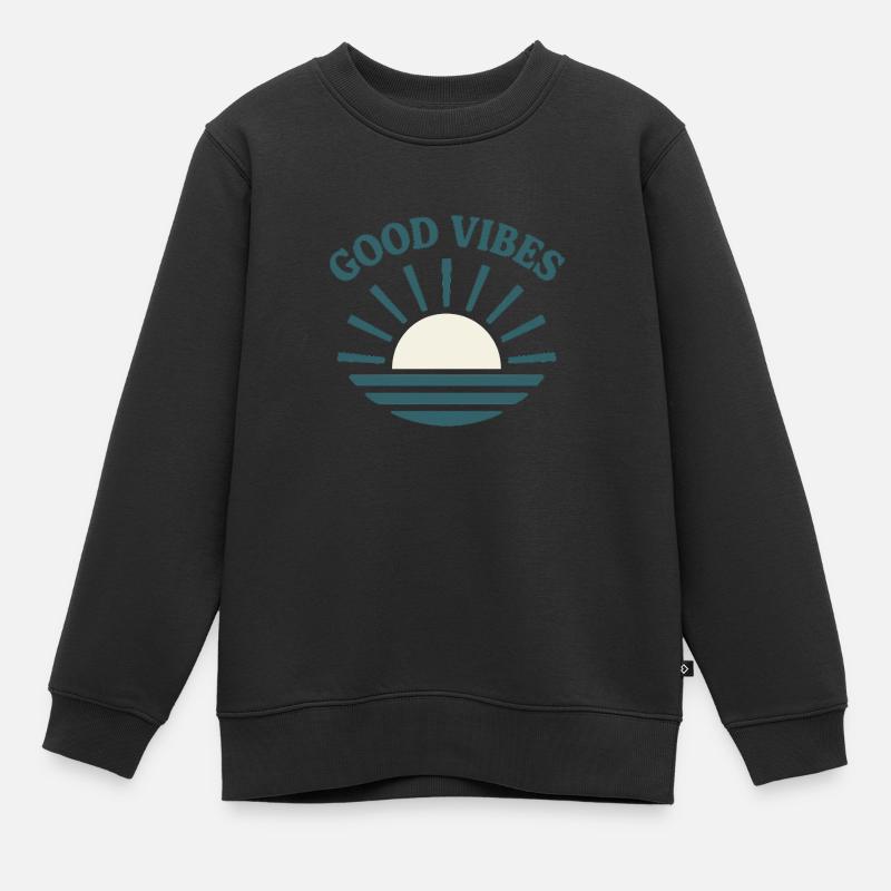 Sollten ein Ständiger begleiter sein. - Kinder Premium Organic Sweatshirt - Schwarz