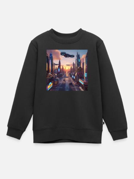 Kunst - Kinder Premium Organic Sweatshirt - Schwarz