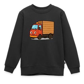 LKW - Kinder Premium Organic Sweatshirt - Schwarz - Vorne - AI Model Kid Female (0cm)