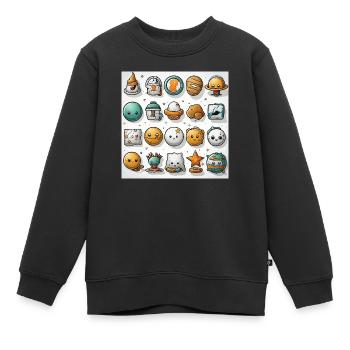 Die Geeks-Bleibe - Kinder Premium Organic Sweatshirt - Schwarz - Vorne - AI Model Kid Female (0cm)