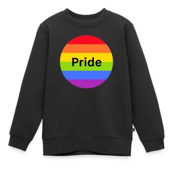 Pride Fahne - Kinder Premium Organic Sweatshirt - Schwarz - Vorne - AI Model Kid Female (0cm)