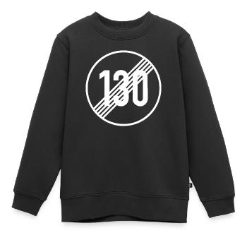 Autobahn unbegrenzt! - Kinder Premium Organic Sweatshirt - Schwarz - Vorne - AI Model Kid Female (0cm)