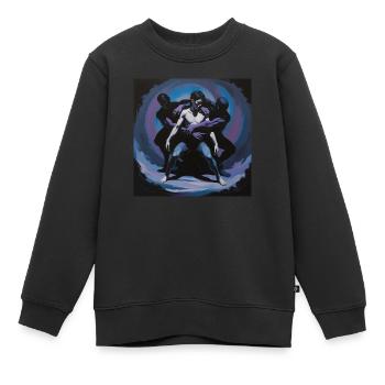 Innere Dämonen – im Griff der Schatten - Kinder Premium Organic Sweatshirt - Schwarz - Vorne - AI Model Kid Female (0cm)