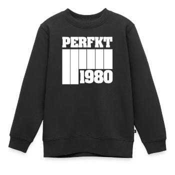 1980 1980 - Sweat Premium enfant bio - noir - Devant - AI Model Kid Female (0cm)