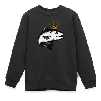L’empire des pêcheurs de martin-pêcheur - Sweat Premium enfant bio - noir - Devant - AI Model Kid Female (0cm)