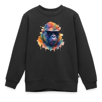 Lunettes de soleil Gorilla - Sweat Premium enfant bio - noir - Devant - AI Model Kid Female (0cm)