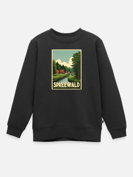 Spreewald - Kinder Premium Organic Sweatshirt - Schwarz