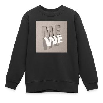 From Me to We - Kinder Premium Organic Sweatshirt - Schwarz - Vorne - AI Model Kid Female (0cm)