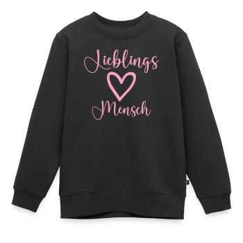Personne préférée - Sweat Premium enfant bio - noir - Devant - AI Model Kid Female (0cm)