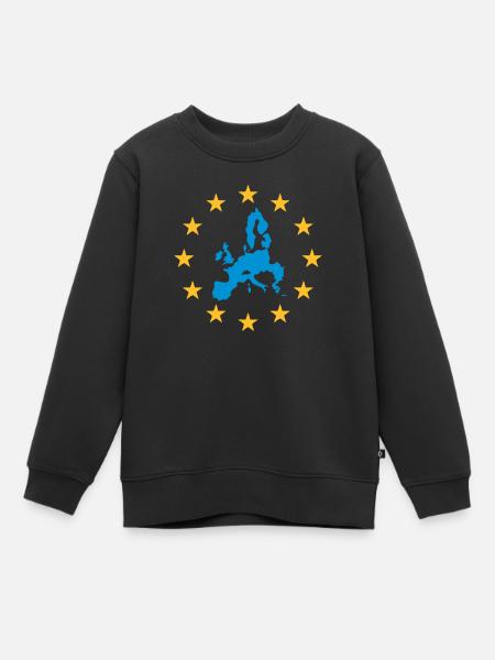 Europe - Union Européenne - Sweat Premium enfant bio - noir