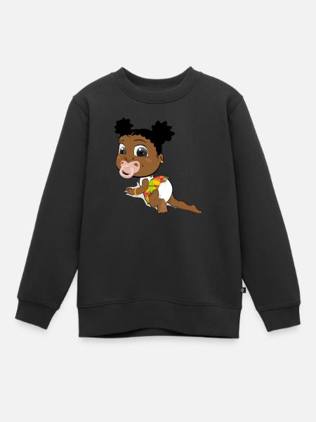 baby_gyal - Sweat Premium enfant bio - noir