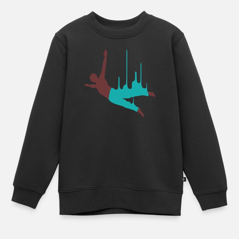 basejumper_2f - Kids Premium Organic Sweatshirt - black