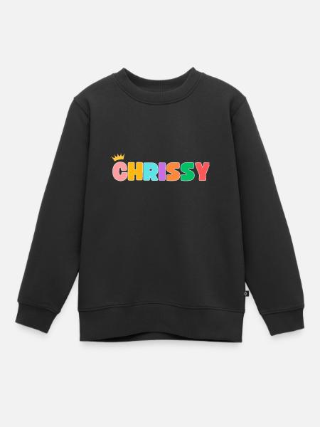 Chrissy! Customizable - Kids Premium Organic Sweatshirt - black