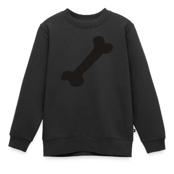 Os - os - Sweat Premium enfant bio - noir - Devant - AI Model Kid Female (0cm)
