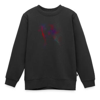 Windhund Porträt | Dog Portrait - Kinder Premium Organic Sweatshirt - Schwarz - Vorne - AI Model Kid Female (0cm)