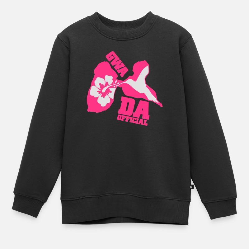 gwada-official-colibris - Sweat Premium enfant bio - noir