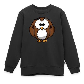 penguin113 - Sweat Premium enfant bio - noir - Devant - AI Model Kid Female (0cm)