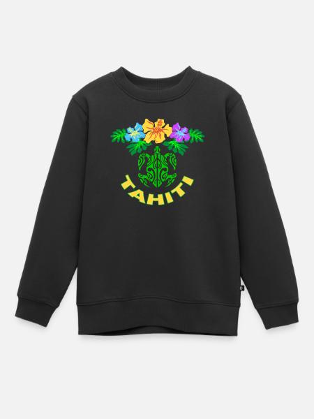 tahiti symbol 02 - Sweat Premium enfant bio - noir