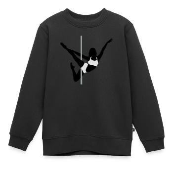 Pole Dance - Kinder Premium Organic Sweatshirt - Schwarz - Vorne - AI Model Kid Female (0cm)