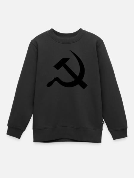hammer_and_sickle - Kinder Premium Organic Sweatshirt - Schwarz