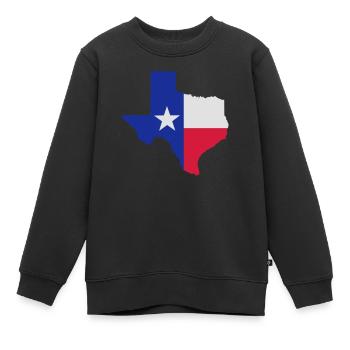 Texas - Kinder Premium Organic Sweatshirt - Schwarz - Vorne - AI Model Kid Female (0cm)