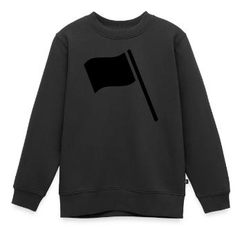 Flag - Kids Premium Organic Sweatshirt - black - Front - AI Model Kid Female (0cm)