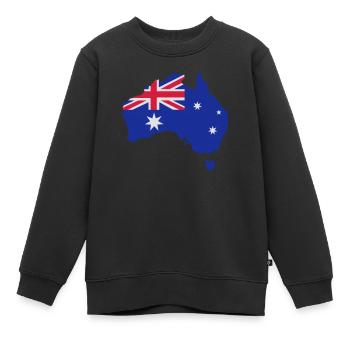 Australien - Kinder Premium Organic Sweatshirt - Schwarz - Vorne - AI Model Kid Female (0cm)