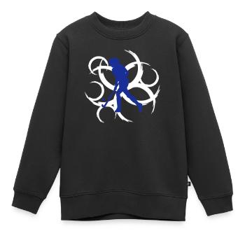 Hockeygirl - Sweat Premium enfant bio - noir - Devant - AI Model Kid Female (0cm)