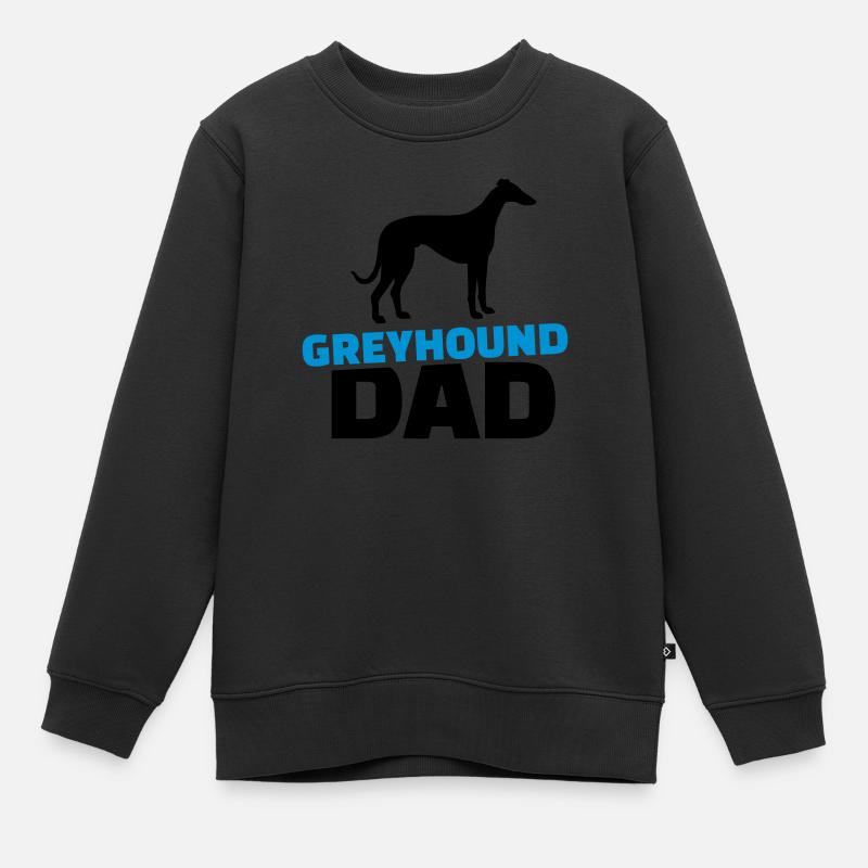 Greyhound Dad - Sweat Premium enfant bio - noir