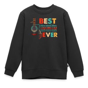 Dad Akkorde Beste Dad Ever Gitarre - Kinder Premium Organic Sweatshirt - Schwarz - Vorne - AI Model Kid Female (0cm)