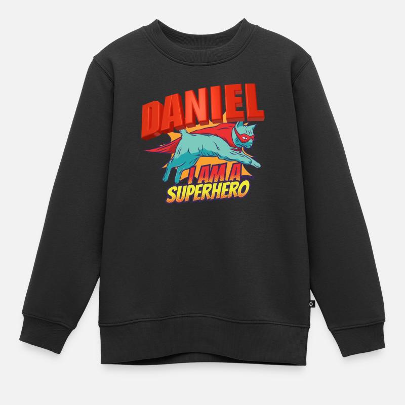 Daniel - Sweat Premium enfant bio - noir